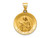 FJC Finejewelers 14 kt Yellow Gold Polished / Satin St. Rita Hollow Medal Charm 26 x 18 mm GQXR1694A