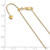 FJC Finejewelers 14 kt Yellow Gold Spiga Adjustable .8mm Bright Cut Wheat Chain 26 Inches x 0.75 mm GQ122626A