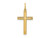 FJC Finejewelers 14 kt Yellow Gold Laser Designed Cross Charm 26 x 13 mm GQXR993A