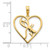 FJC Finejewelers 14 kt Yellow Gold Deer in a Heart Charm 18 mm GQD5066A