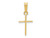 FJC Finejewelers 14 kt Yellow Gold Polished Cross Charm 19 x 8 mm GQXR128A