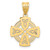 FJC Finejewelers 14 kt Yellow Gold Laser Cut Celtic Cross Charm 24 x 16 mm GQYC1206A