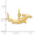 FJC Finejewelers 10 kt Yellow Gold Hammerhead Shark Charm 14 x 25 mm GQ10D3450W
