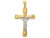 FJC Finejewelers 14k Two-tone Gold Crucifix Charm D1678C