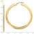 FJC Finejewelers 14 kt Yellow Gold Polished Hoop Earrings 55 mm x 53 mm GQLE1211A