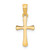 FJC Finejewelers 10 kt Yellow Gold Polished Beveled Cross with Round tips Charm 17 x 7 mm GQ10K8539W