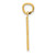 FJC Finejewelers 10 kt Yellow Gold Casted Medium Polished Number 3 Charm 22 x 9 mm GQ10MP03W