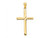 FJC Finejewelers 10 kt Yellow Gold Polished Finish Accent Stick Cross Charm 35 x 13 mm GQ10C4219W