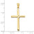 FJC Finejewelers 10 kt Yellow Gold Polished Finish Accent Stick Cross Charm 35 x 13 mm GQ10C4219W