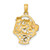 FJC Finejewelers 10 kt Two Tone Gold Two-Tone with White Rhodium Flower Basket with I LOVE YOU Charm 20 x 13 mm GQ10K8992BF