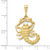 FJC Finejewelers 10 kt Yellow Gold Scorpio Zodiac Charm 35 x 20 mm GQ10ZC471W