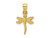 FJC Finejewelers 10 kt Yellow Gold Dragonfly Charm 19 x 10 mm GQ10K3256W