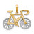 FJC Finejewelers 10 kt Two Tone Gold Two-tone 3-D Ten Speed Bicycle Charm 15 x 22 mm GQ10K9161BF
