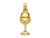 FJC Finejewelers 10 kt Yellow Gold Wine Glass Charm 14 x 7 mm GQ10K7293W