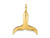 FJC Finejewelers 10 kt Yellow Gold 3-D Polished Whale Tail Charm 24 x 19 mm GQ10K7729W