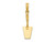 FJC Finejewelers 10 kt Yellow Gold 3-D Concrete Tool Spatula Charm 19 x 7 mm GQ10K7225W