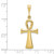 FJC Finejewelers 10 kt Yellow Gold Egyptian Ankh Cross Charm 36 x 15 mm GQ10C2738W