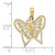 FJC Finejewelers 10 kt Yellow Gold Cut-Out Butterfly Charm 21 x 19 mm GQ10K6556W