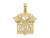 FJC Finejewelers 10 kt Yellow Gold Registered Nurse Charm 16 x 18 mm GQ10D1234W
