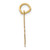FJC Finejewelers 14 kt Yellow Gold Medium Script Letter H Initial Charm GQYC660HA