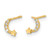 FJC Finejewelers 14 kt Yellow Gold Button Madi K Polished Moon and Star CZ Post Earrings 6 mm x 4 mm GQGK1119A