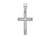 FJC Finejewelers 14 kt White Gold White Laser Etched Cross Charm 25 x 12 mm GQXR470B