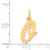 FJC Finejewelers 14 kt Yellow Gold Medium Script Letter O Initial Charm GQYC660OA
