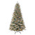 9' Pre-lit Flocked Halifax Fir Artificial Christmas Tree, Clear Lights