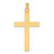 FJC Finejewelers 14 kt Yellow Gold Solid Laser Etched Cross Charm 49 x 26 mm GQXR117A