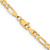 FJC Finejewelers 10 kt Yellow Gold Concave Figaro Chain 8 Inches x 4 mm GQ82158W