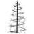 6.5' Pre-Lit Brown Revolve Spiral Artificial Tree, LED Warm White Lights