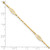 FJC Finejewelers 14 kt Yellow Gold Polished Fancy Filigree Link 9in Plus 1 in ext. Anklet 9 Inches x 9 mm GQANK3279A