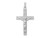 FJC Finejewelers 14 kt White Gold INRI Crucifix Cross Charm 37 mm x 20 mm GQXR503B