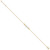 FJC Finejewelers 14 kt Two Tone Gold Cable Polished Three Flower 9in Plus 1in ext Anklet 9 Inches x 24 mm GQANK3219C
