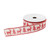 Reindeer and Christmas Tree Wired Craft Ribbon - 2.5" x 20 Yards - Red and White