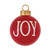 6ct Green and Red "Joy" "Noel" Ball Christmas Ornaments 6" (152mm)