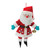 Plush Santa Christmas Ornaments - 8" - Set of 12