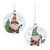 12ct White and Red Gnome Christmas Ball Ornaments 4.75"