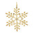 Jeweled Snowflake Christmas Ornaments - 5.5" - Set of 12