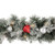 9' x 12’ Pre-Lit Snowy Bristle Pine Artificial Christmas Garland, Clear Lights
