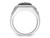 Mens 1/10 Carat (ctw) Black Diamond Cluster Ring in Sterling Silver