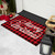 Red and Black Plaid "Merry Christmas" Natural Coir Christmas Outdoor Doormat 18" x 30"