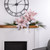 24" Glittered Pink Poinsettia Christmas Stem Spray