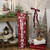 36" Red and White "Merry Christmas" and Snowflake Porch Board Sign Decoration