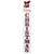 35" Plaid "Merry Christmas" Porch Board Sign Decoration with Large Jingle Bell
