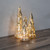 Battery Operated Silver Mercury Glass Trees - Set of 3