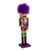 16.25" Purple and Gold Pride Christmas Nutcracker