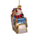 Pack of 8 Red and Blue Santa on a Sleigh Christmas Ornaments 7"