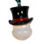 10-Count Snowman Head Christmas Light Set, 2.5ft Green Wire