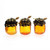 Pack of 12 Glass Honey Jar with Sayings Christmas Ornaments 2.25"